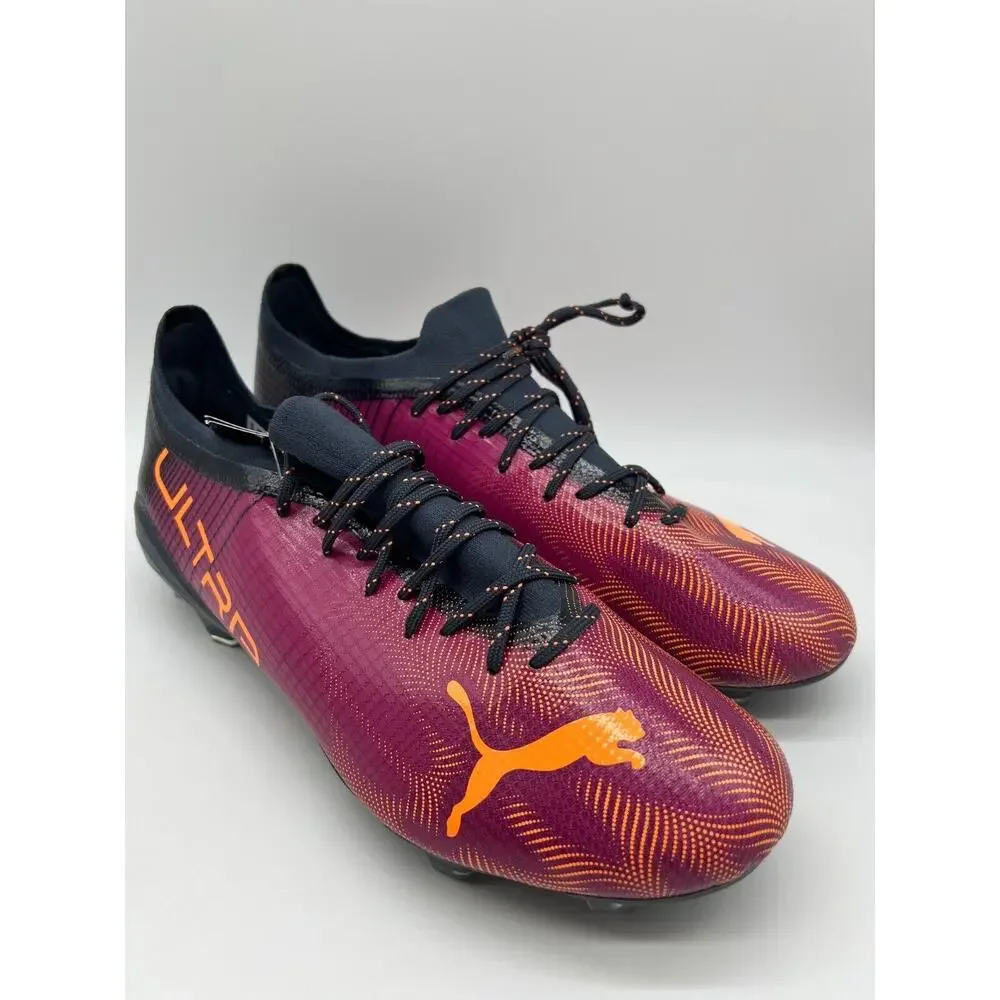 Puma Ultra 2.4 Fg/Ag Soccer Cleats Purple Black 106698-03 Men's Size 11 NEW